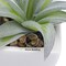 5-Pack Artificial Succulent Plants in White Ceramic Pots – Small Realistic Fake Desk Plants for Home, Office, Bedroom, Living Room, Shelf & Windowsill Decor